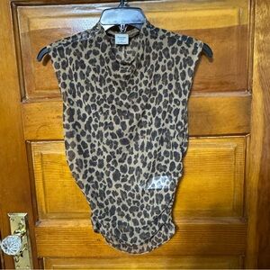 Leopard Print Sleeveless Top